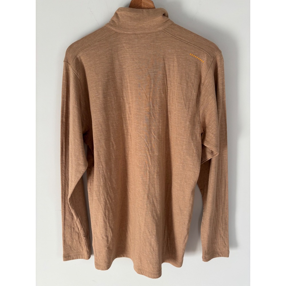 Ariat Rebar Foundation 1/4 Zip Shirt Mens Small Tiger's Eye Brown NEW - Picture 3 of 9